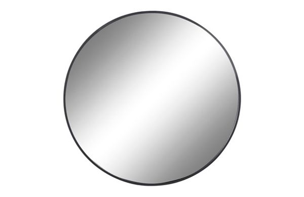 ESPEJO REDONDO METAL NEGRO 80X2X80CM