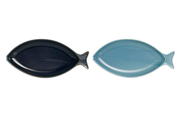 BANDEJA PORCELANA PEZ 33X16X3CM SURTIDO