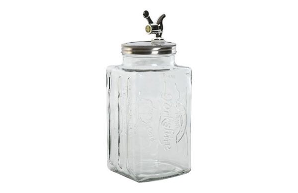 DISPENSADOR BEBIDAS CRISTAL METAL 13X13,5X32,5 3L