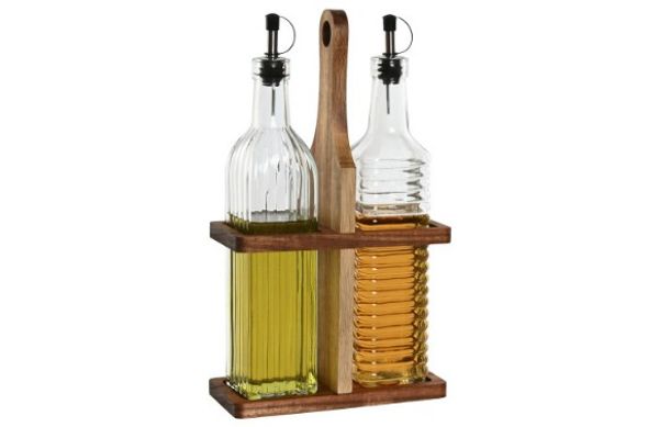 ACEITERA VINAGRERA ACACIA CRISTAL 500ML 17,3X8X30,3CM