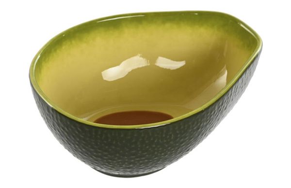 BOL GRES DECORADO AGUACATE VERDE 14,5X11X5,5CM