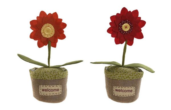 SUJETAPUERTAS FLOR POLIESTER 14X14X33 1,5 KG SURTIDO