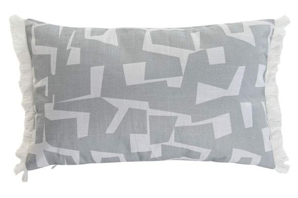 COJIN POLIESTER IMPRESO GRIS 30 X 50 CM
