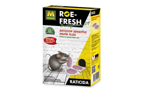 RATICIDA CEBO FRESCO ROE-FRESH MONODOSIS 10 X 15 GR