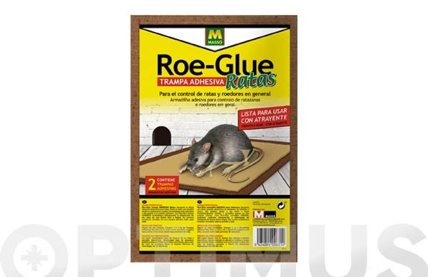 TRAMPA ADHESIVA RATAS ROE-GLUE 2 UNIDADES