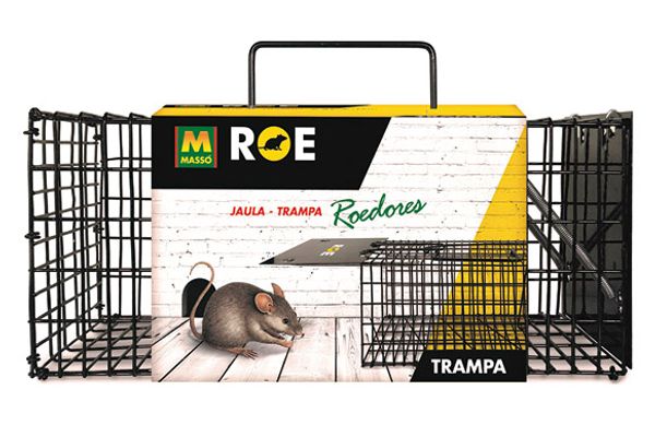 JAULA TRAMPA METALICA PARA ROEDORES 30,5 X 12,7 X 12,7 CM