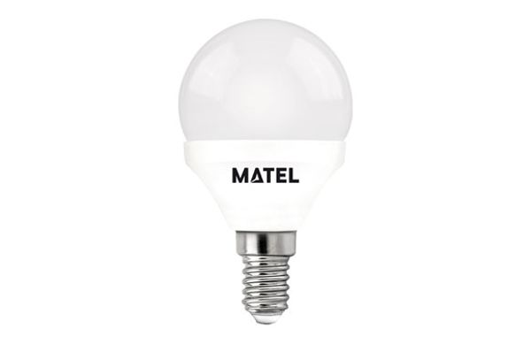 BOMBILLA ESFERICA LED E14 5W 500LM 6400K