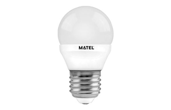 BOMBILLA ESFERICA LED E27 5W 500LM 6400K