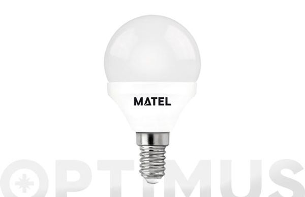 BOMBILLA ESFERICA LED E14 7W 650LM 2700K