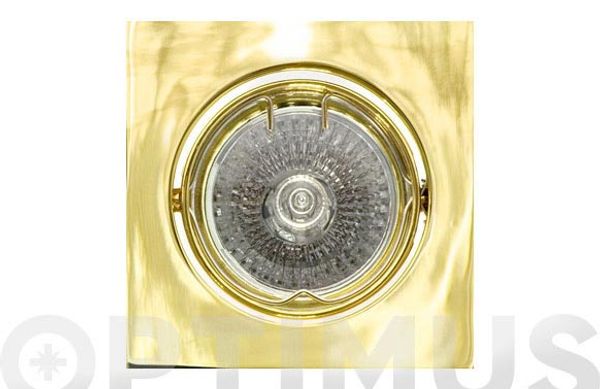 EMPOTRABLE BASCULANTE HALOGENO CUADRADO ORO