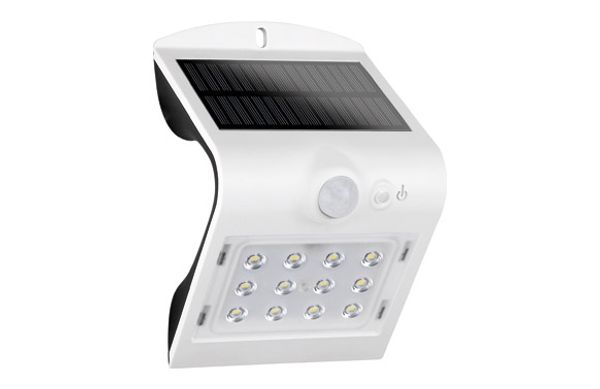 APLIQUE SOLAR CON SENSOR IP65 220LM
