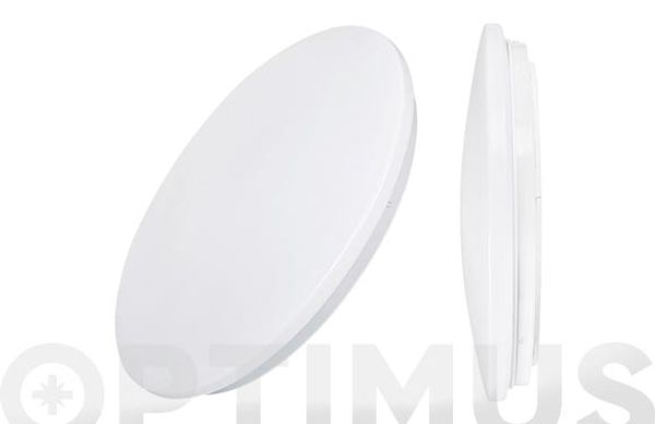 APLIQUE DE SUPERFICIE LED Ø33X6,6CM BLANCO LUZ NEUTRA 1200LM 18W