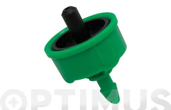 KIT GOTERO 4L/H 2 SALIDAS CON MICROTUBO 60 CM +PIQUETAS