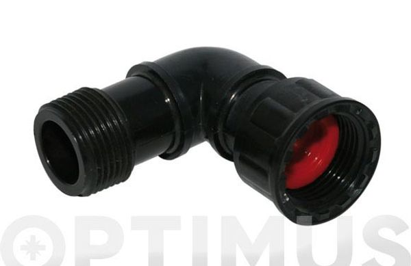 CODO COLECTOR ROSCA LOCA MACHO/HEMBRA 1"