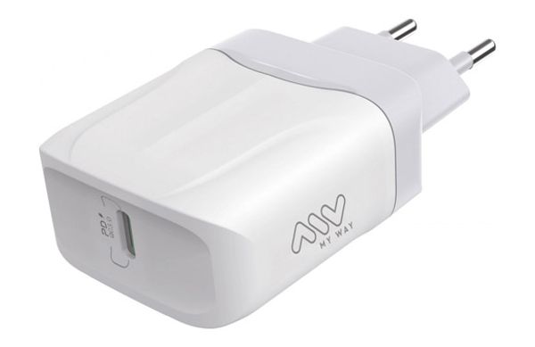 CARGADOR TIPO C PD 20W BLANCO