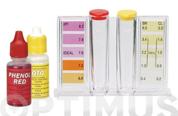 ANALIZADOR MANUAL DE PH Y CLORO PARA PISCINAS LIQUIDO