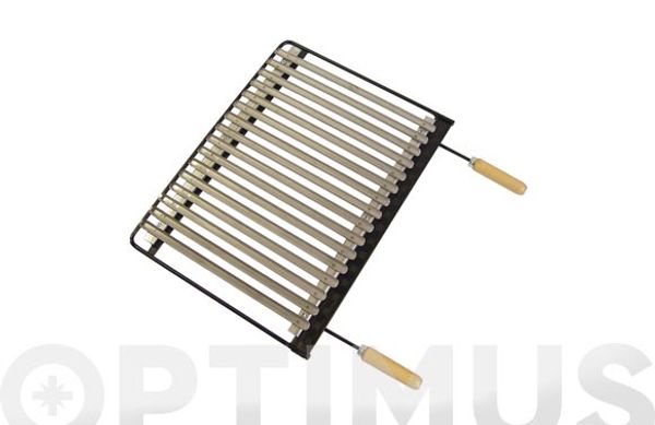 PARRILLA BARBACOA INOX 60X41 CM