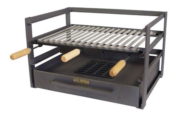 CAJON BARBACOA CON PARRILLA INOX 57X41X35 CM