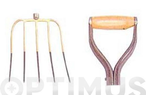 HORCA CON MANGO 6 PUAS 75 CM