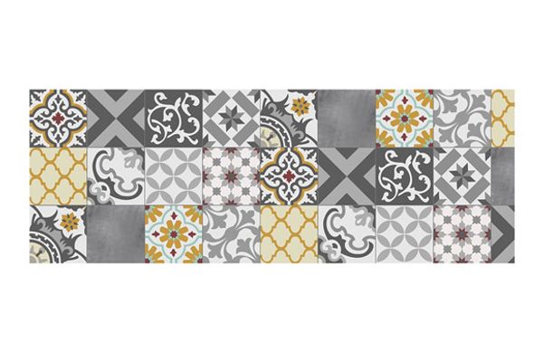 ALFOMBRA VINILICA CROMA PATCH GRIS AMBAR 50X140 CM