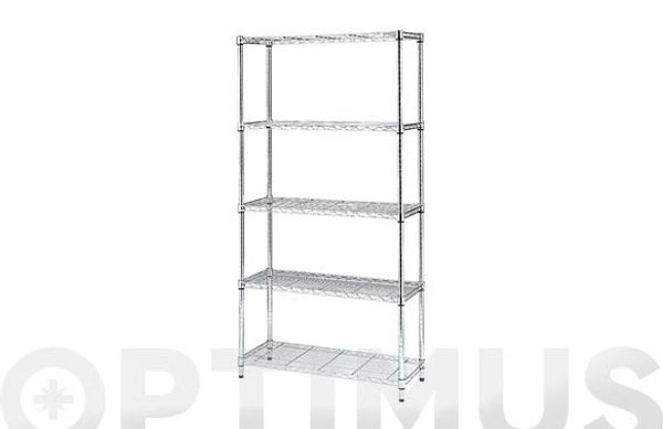 ESTANTERIA 5 BALDAS METAL STYLO 180 X 60 X 35 CM
