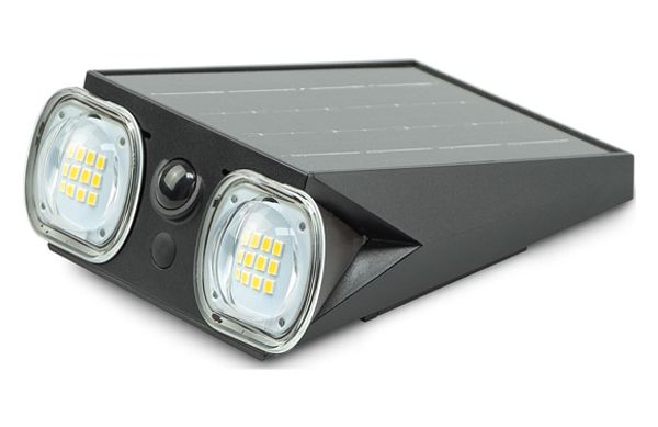 APLIQUE LED SOLAR MANTIS 800LM SENSOR CREP. 26H IP44 D/MOVIMIENTO 4000K 60º BATERIA REEMP. 25M2