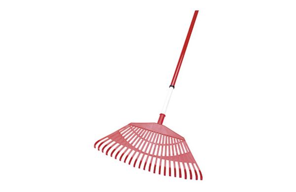 ESCOBA RECOGEHOJAS POLIPROPILENO 23 DIENTES 56 CM MANGO EXTENSIBLE