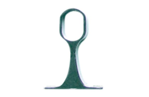 SOPORTE CENTRAL PARA TUBO DE ARMARIO OVAL NIQUEL 25X15MM 50UDS