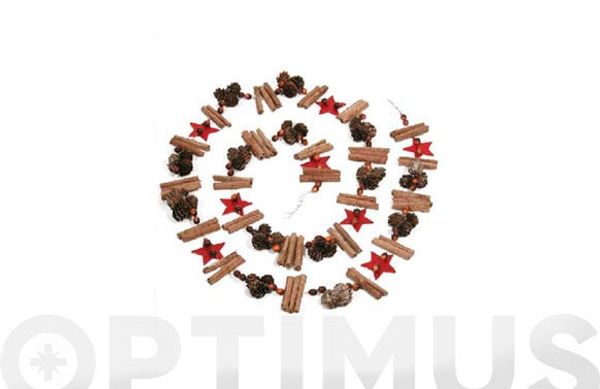 GUIRNALDA FRUTOS SECOS/ESTRELLAS 240 CM