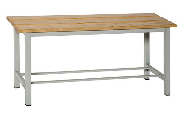 BANCO DE VESTUARIO MADERA/METAL 100 X 47,5 X 32 CM (VENTA DESMONTADO)