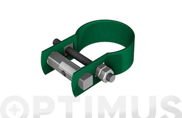 ABRAZADERA TENSOR PLASTIFICADA VERDE MONTADA Ø48MM 25UDS