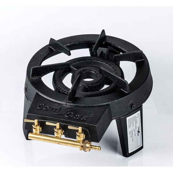 QUEMADOR HIERRO COLADO 3 GRIFOS 43X32X9CM