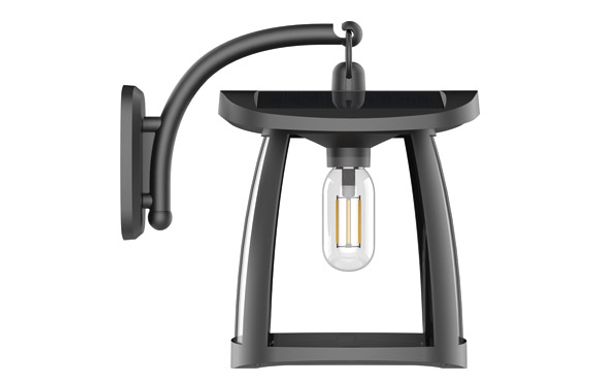 APLIQUE SOLAR ZEFFA 350LM 4000K 3.18W NEGRO IP54