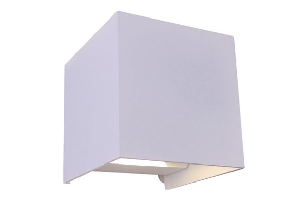 APLIQUE EXTERIOR OPEN LED COB 2X5W 700 LM 4000K IP54 BLANCO ALU 10X10X10 CM
