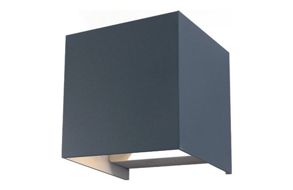 APLIQUE EXTERIOR OPEN LED COB 2X5W 700 LM 4000K IP54 ANTRACITA ALU 10X10X10 CM