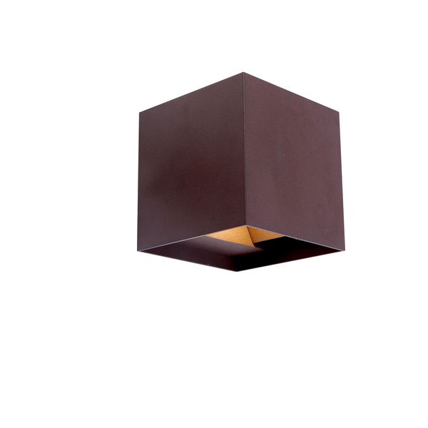 APLIQUE EXTERIOR OPEN LED COB 2X5W 700 LM 4000K IP54 OXIDO ALU 10X10X10 CM