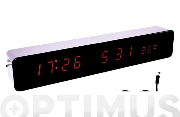 RELOJ DESPERTADOR DIGITAL CON TERMOMETRO