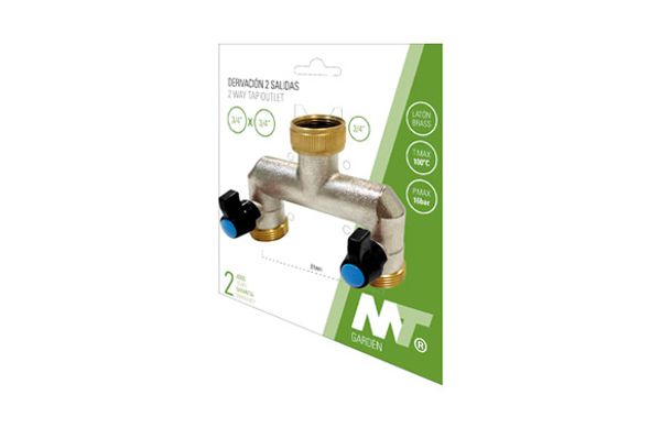 DISTRIBUIDOR 2 VIAS LATÓN