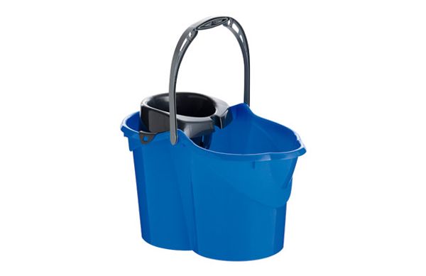 CUBO CON ESCURRIDOR 15 L AZUL