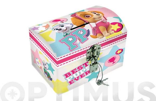 JOYERO HUCHA INFANTIL SKYE PATRULLA CANINA CON CANDADO
