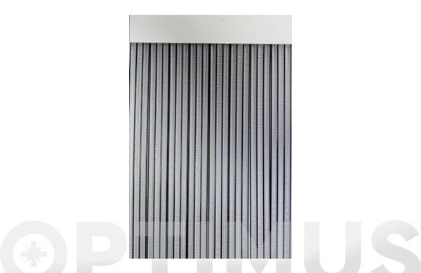 CORTINA DE PUERTA CINTA DUERO-NEGRO/TRANSPARENTE 90 X 210 CM