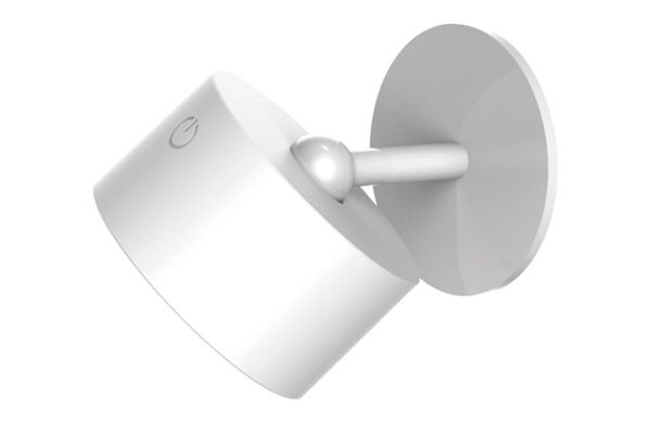 LAMPARA PARED INTERIOR REDONDA INALAMBRICO BLANCA ROLL 8 300LM 3000K IP20