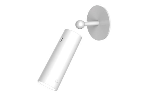 LAMPARA PARED INTERIOR CILINDRICA INALAMBRICO BLANCA ROLL 4 300LM 3000K IP20