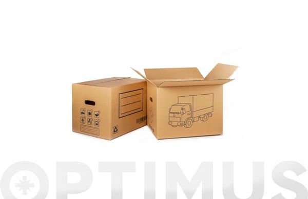 CAJA CARTON MUDANZAS CON ASA TROQUELADA 50 X 35 X 35 CM