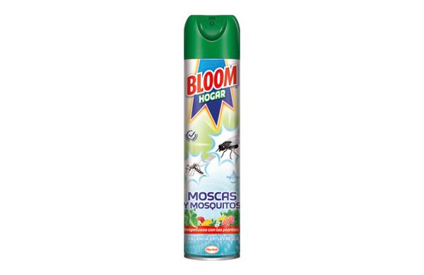 INSECTICIDA HOGAR MOSCAS Y MOSQUITOS BLOOM 600 ML