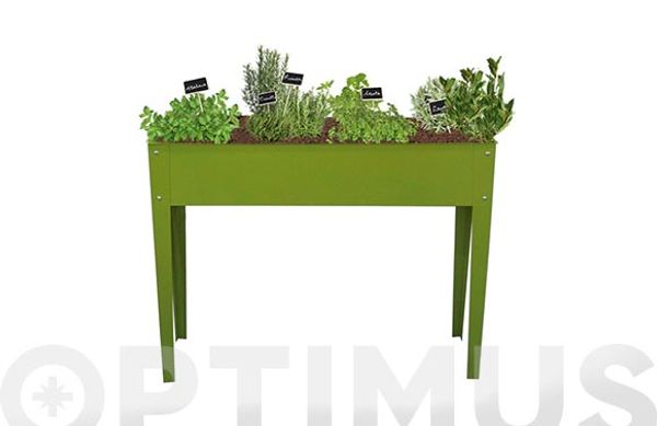 MESA HUERTO METALICA NATURE GROVE II 60 X 30 X H 80 CM