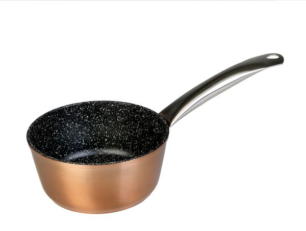CAZO ALUMINIO FORJADO INDUCCION COLOR COBRE 14CM 