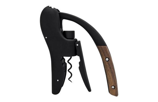 SACACORCHOS PALANCA NEGRO / MADERA