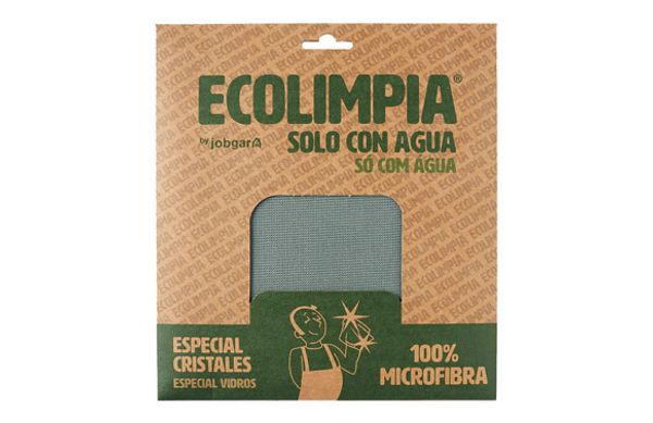 BAYETA CRISTALES MICROFIBRA VERDE 50X40 CM