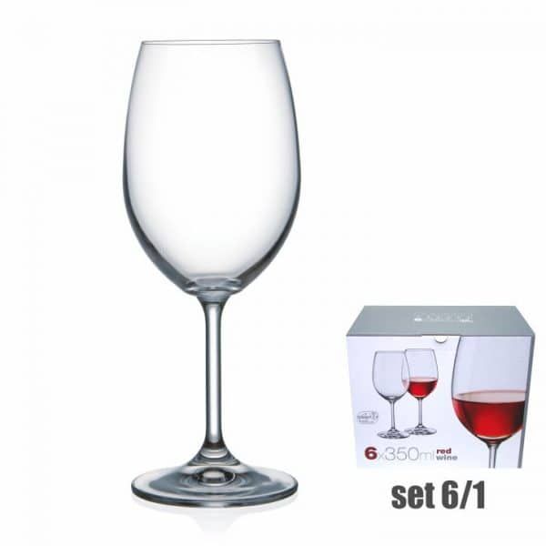 COPA AGUA/VINO CRISTAL BOHEMIA LARA 6 UDS 35 CL